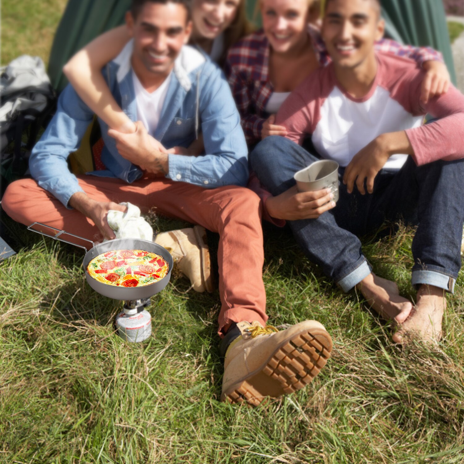 Ultralight Titanium Camping Frying Pan