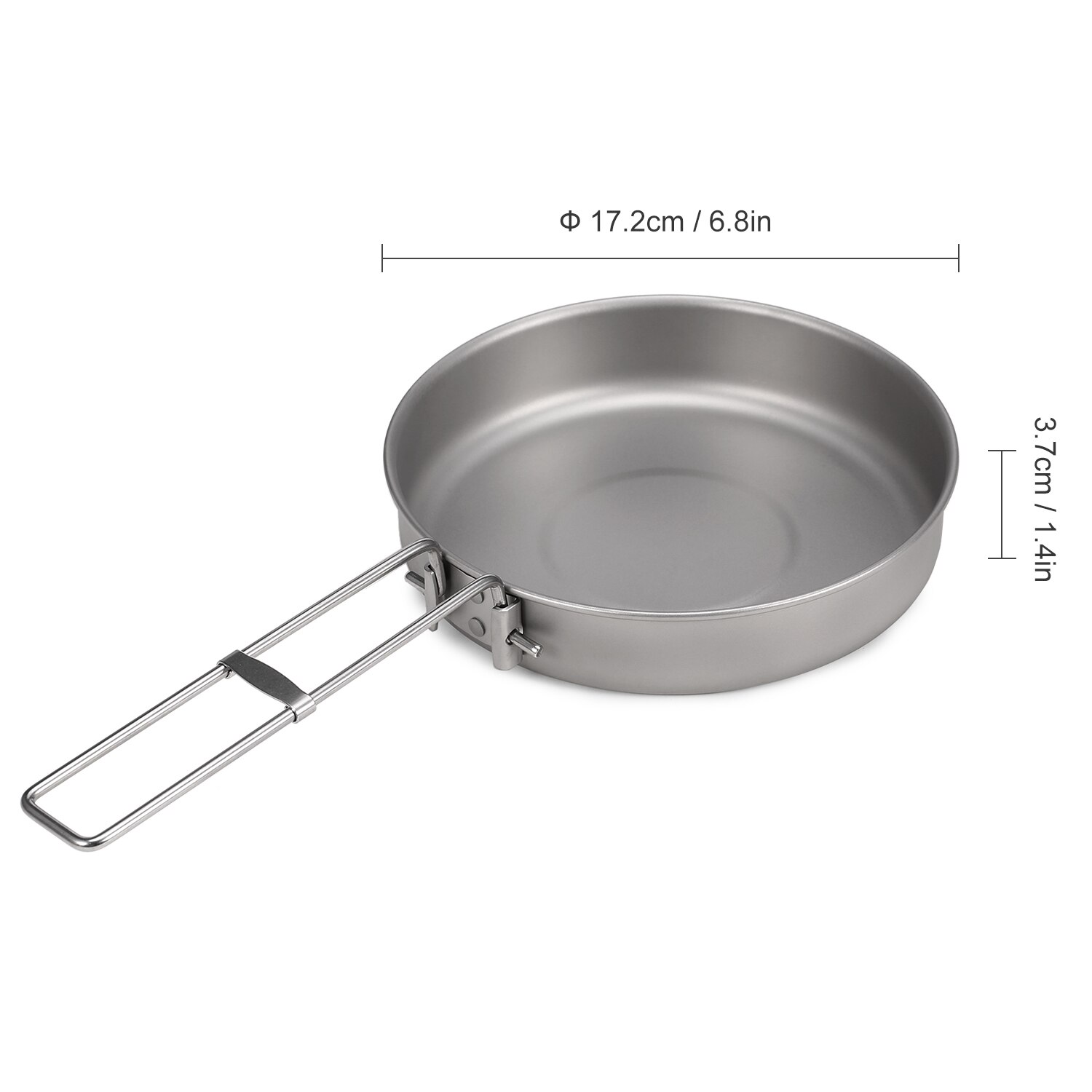 Ultralight Titanium Camping Frying Pan