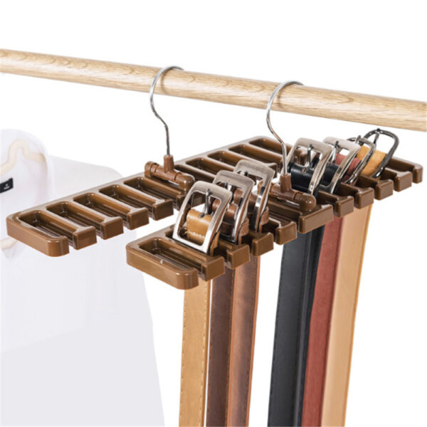 Hanging Belt and Tie Storage Rack