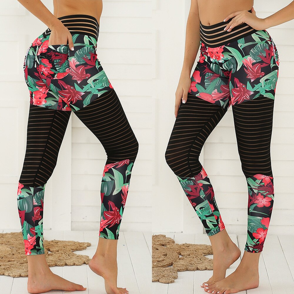 Floral Printed Push Up Leggings