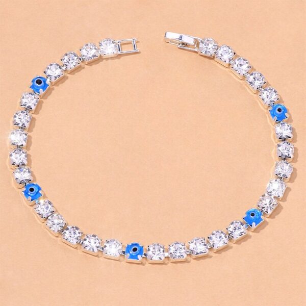 Crystal Evil Eye Anklet - Image 5