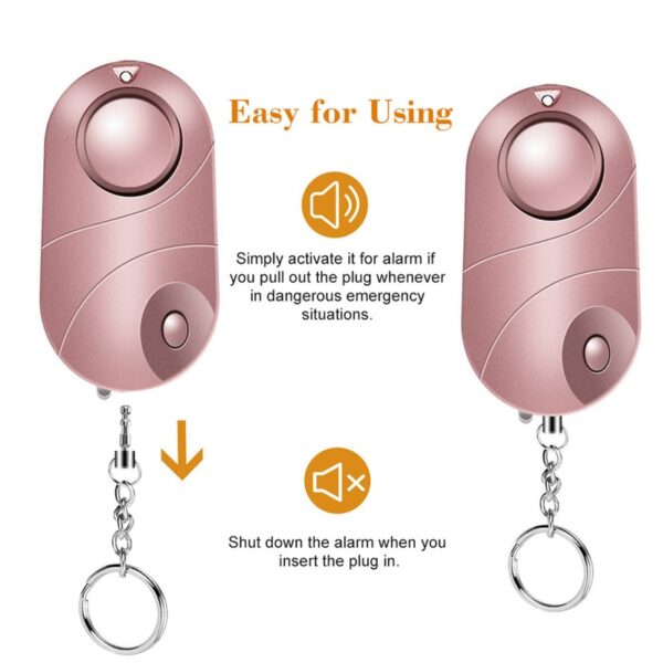 Self Defense Alarm with Flashlight and Keychain - Image 6