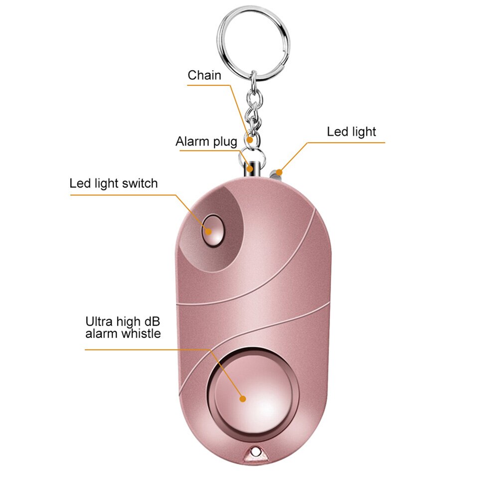 Self Defense Alarm with Flashlight and Keychain