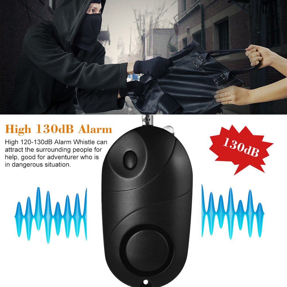 Self Defense Alarm with Flashlight and Keychain