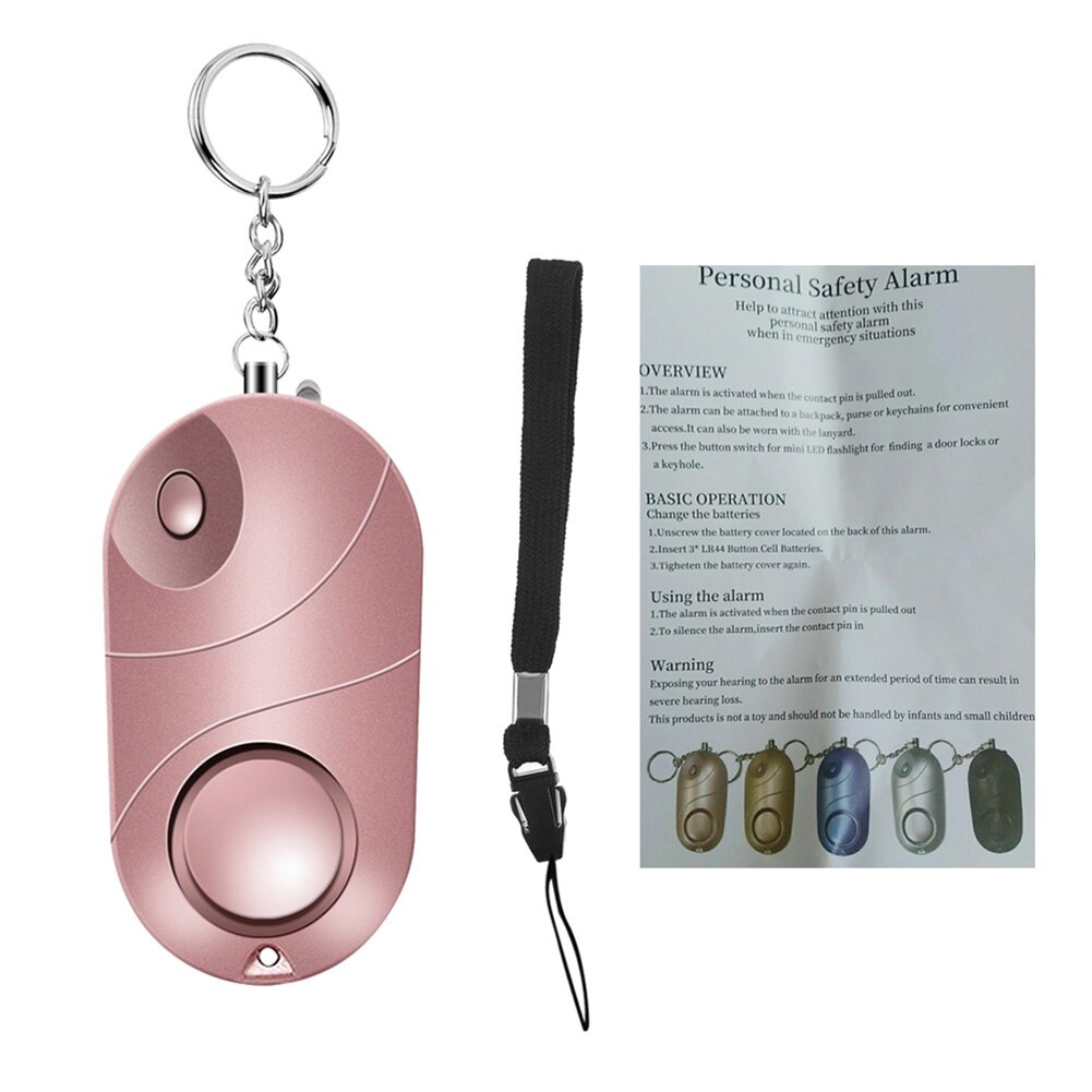 Self Defense Alarm with Flashlight and Keychain