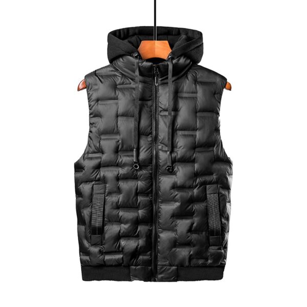 Men's Hooded Warm Vest - Image 4