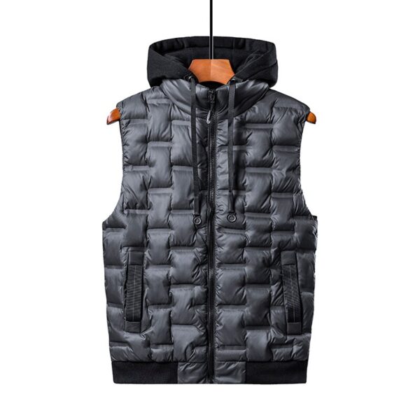 Men's Hooded Warm Vest - Image 5