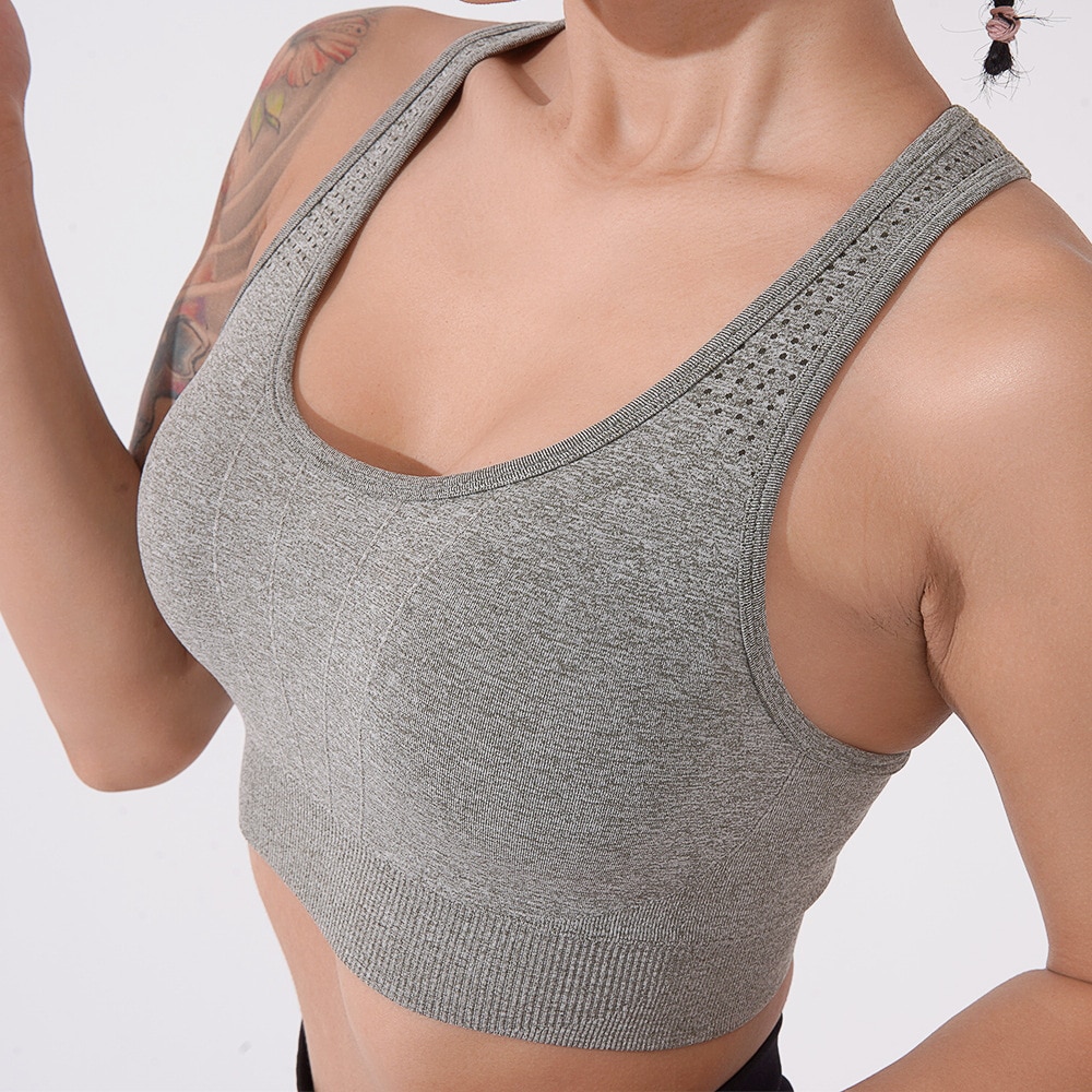 Solid Sports Bra for Women