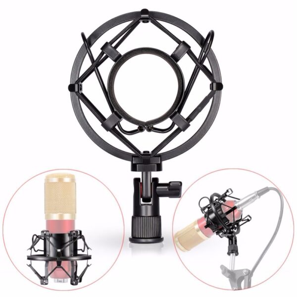 Black Universal Microphone Shock Mount - Image 4