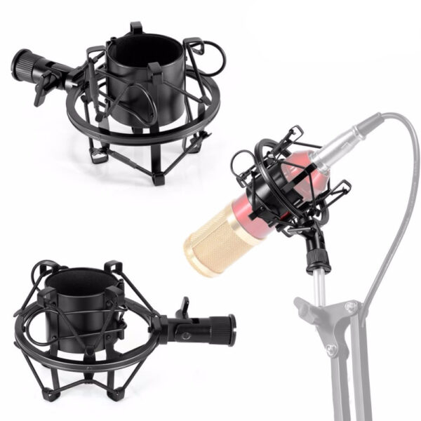 Black Universal Microphone Shock Mount