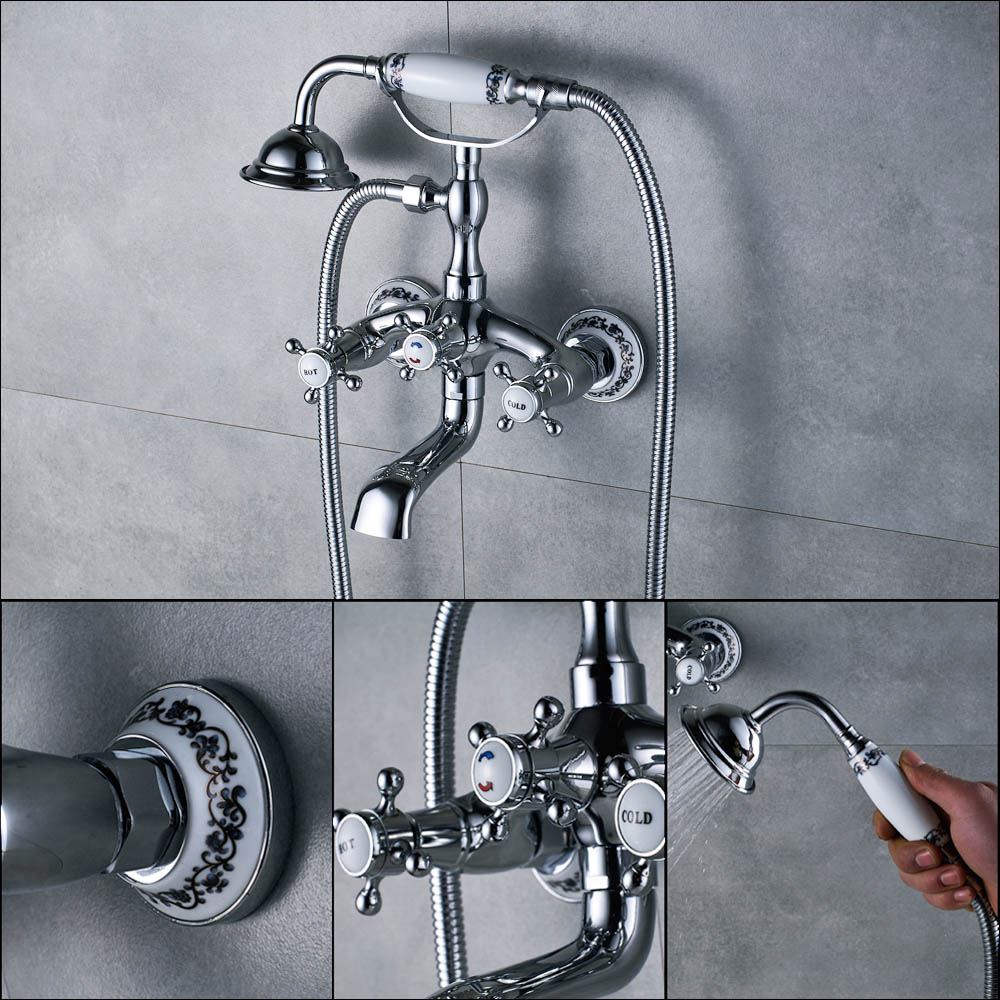 Antique Faucet and Shower Head for Bathroom