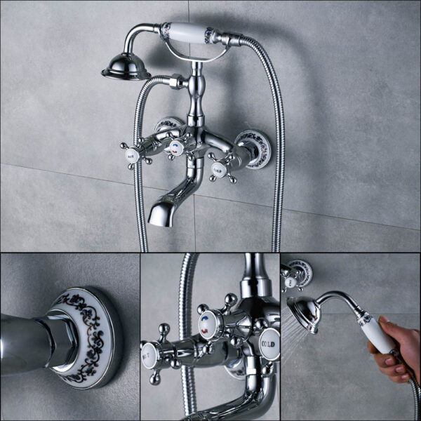 Antique Faucet and Shower Head for Bathroom - Image 4