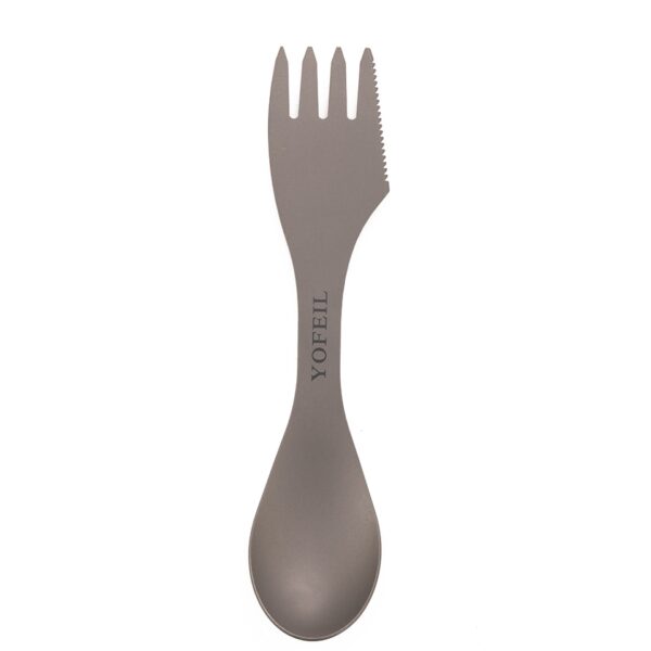 2 in 1 Titanium Spoon and Fork - Image 7