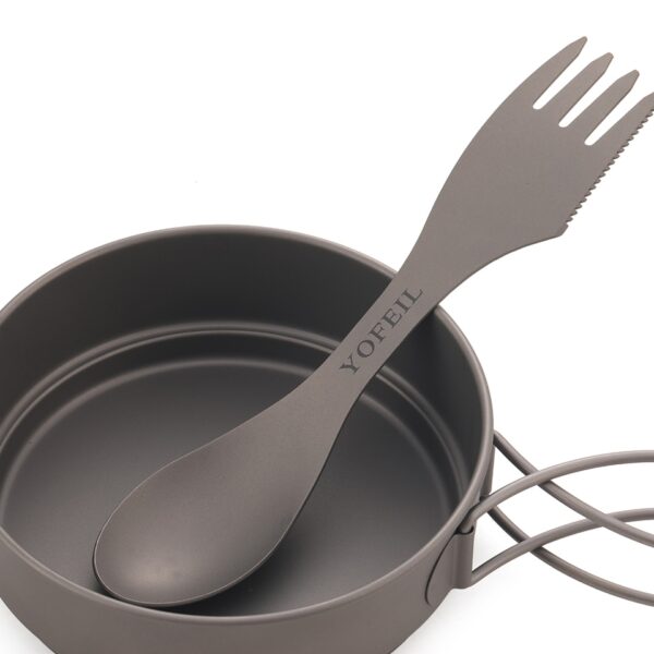 2 in 1 Titanium Spoon and Fork - Image 3