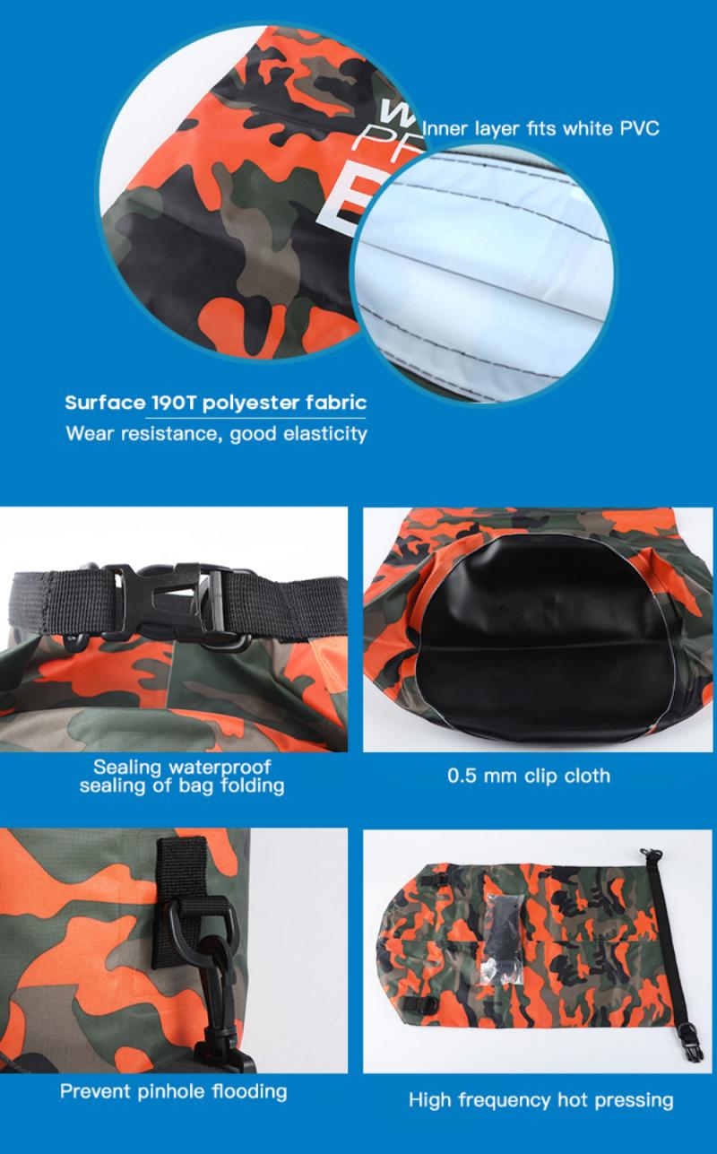 Camouflage Pattern Dry Backpack