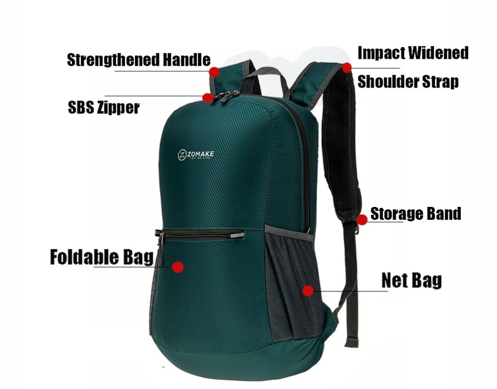 Foldable Lightweight Backpack