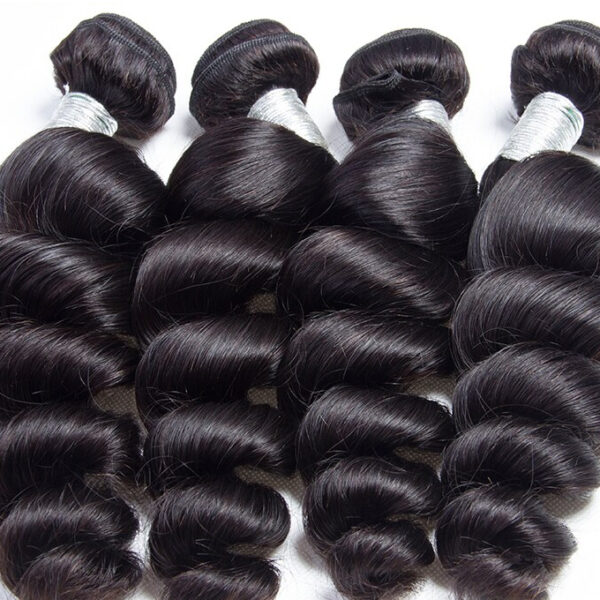 Women's Loose Wave Human Hair Bundle Set 3 Pcs