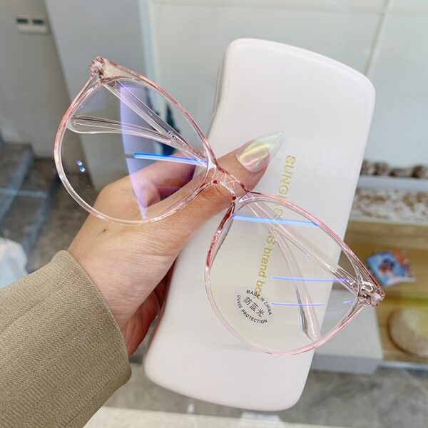 Transparent Anti Blue Light Rounded Glasses - Image 3