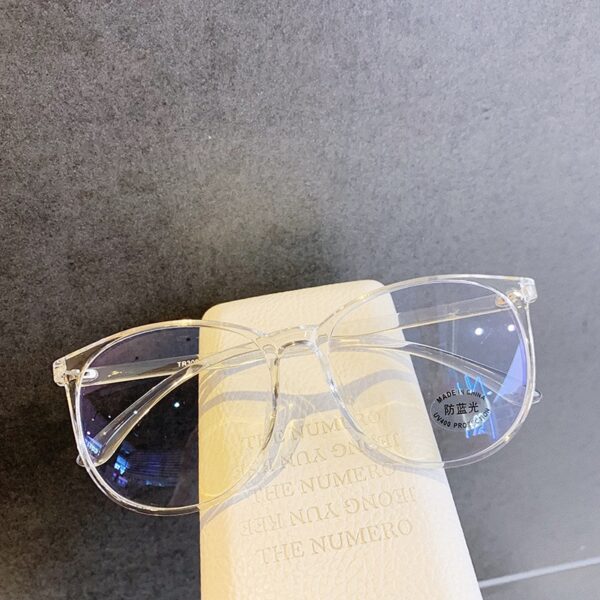 Transparent Anti Blue Light Rounded Glasses - Image 4