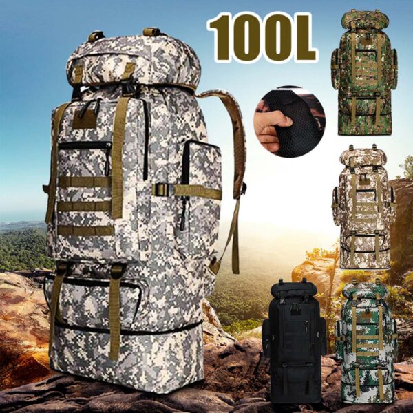 100L Camouflage Pattern Tactical Backpack