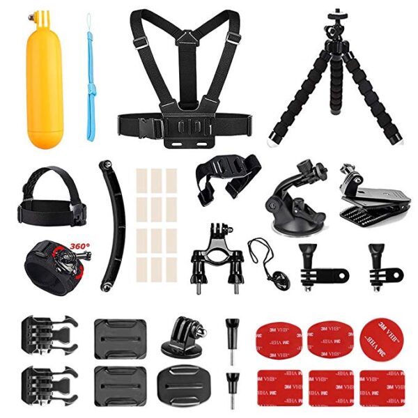 Sports Action Camera Accessories Kit