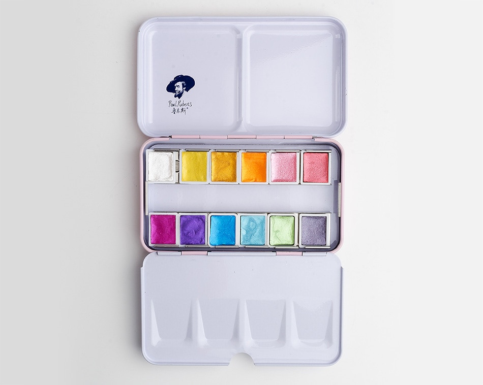 Solid Watercolor Paint Palette