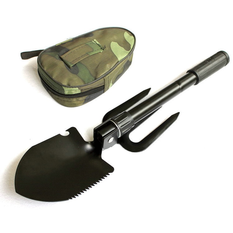 Multifunction Tactical Shovel with Case and Compass