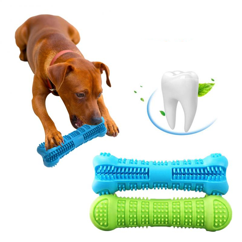 Soft Silicone Bone-Shaped Dog Toothbrush