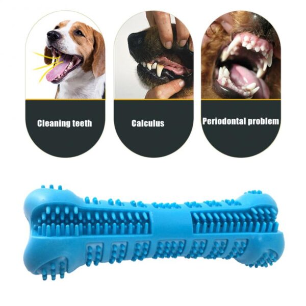 Soft Silicone Bone-Shaped Dog Toothbrush - Image 5