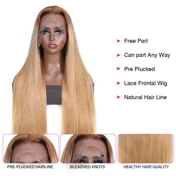 Blonde Straight Lace Closure - Image 3