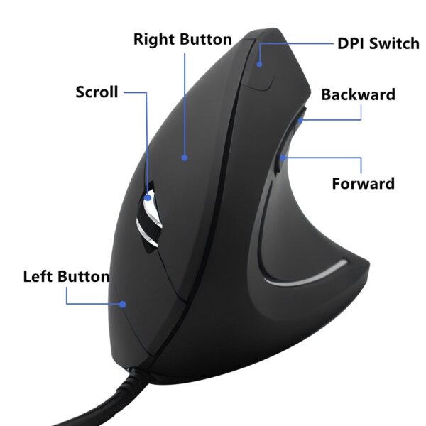 USB Ergonomic Vertical Mouse - Image 3