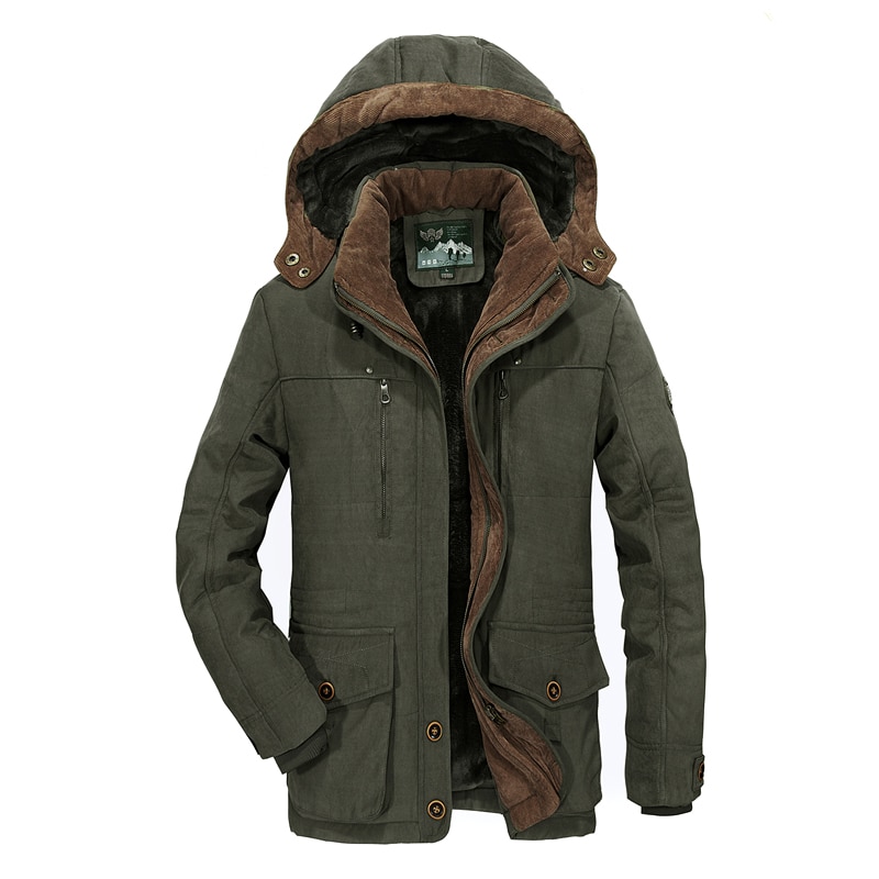 Men's Military Style Windproof Winter Jacket