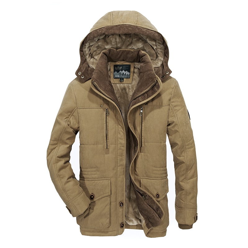 Men's Military Style Windproof Winter Jacket