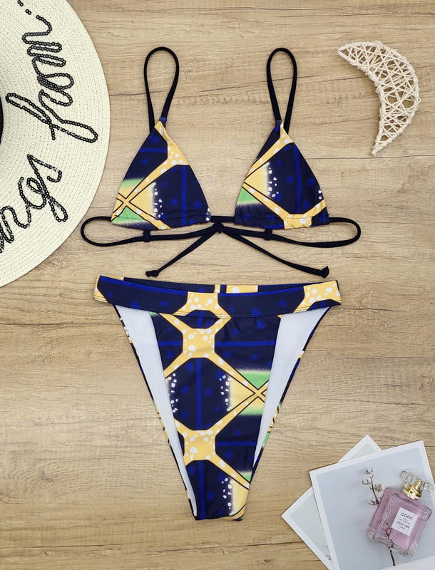 Brazilian Women's Bikini Set with High Waist