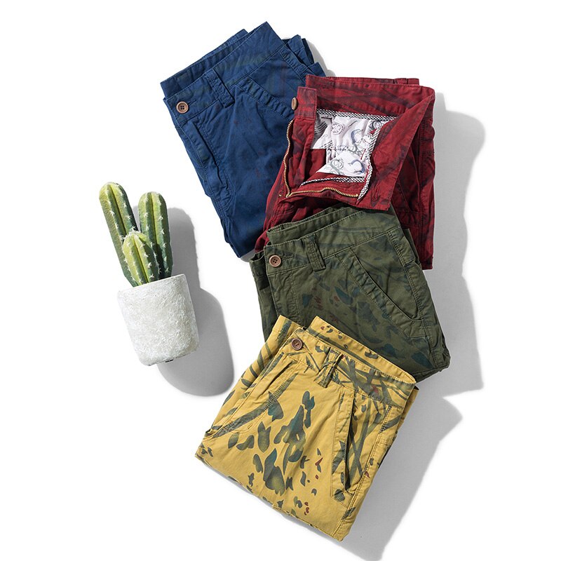 Men's Abstract Print Camping Shorts