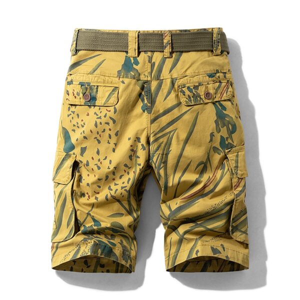 Men's Abstract Print Camping Shorts - Image 3