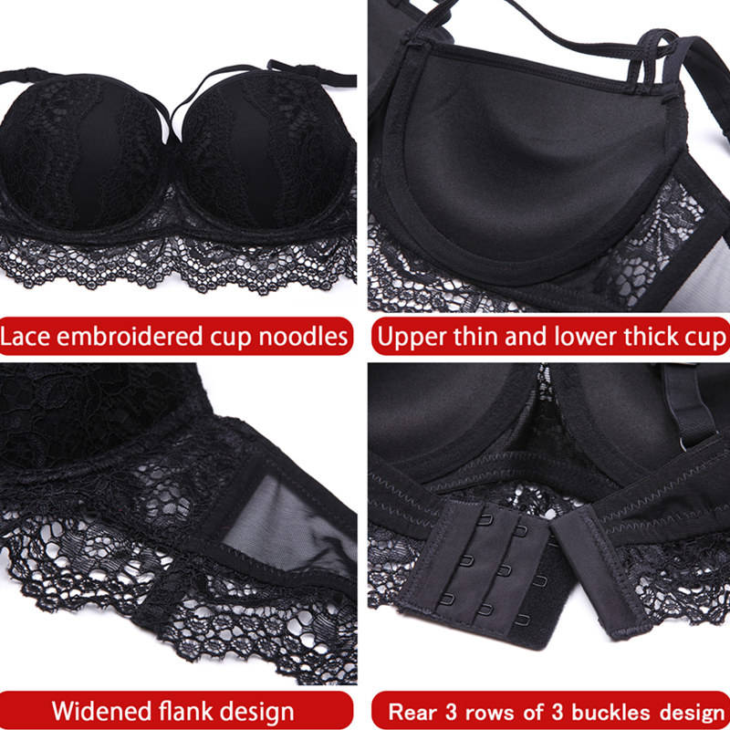 Sexy Black Women's Lingerie Set with Stockings