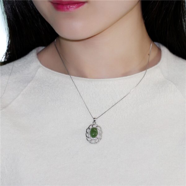 Women's Gemstone Pendant Necklace - Image 3