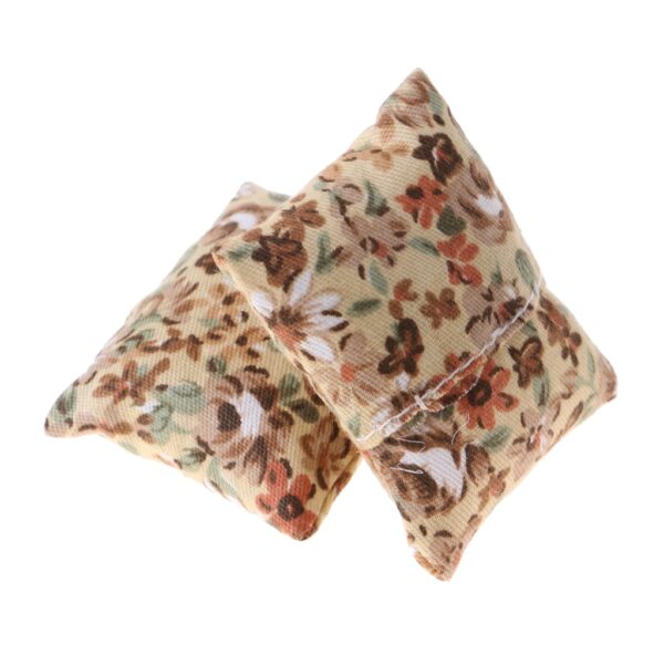 Miniature Flowers Embroidered Sofa Cushions 2 pcs Set - Image 7