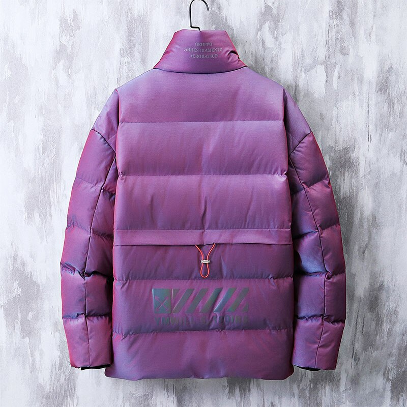 Men's Holographic Puffer Jacket