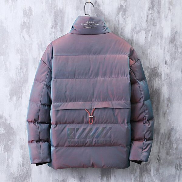 Men's Holographic Puffer Jacket - Image 5