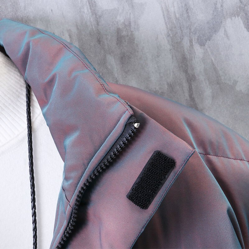 Men's Holographic Puffer Jacket