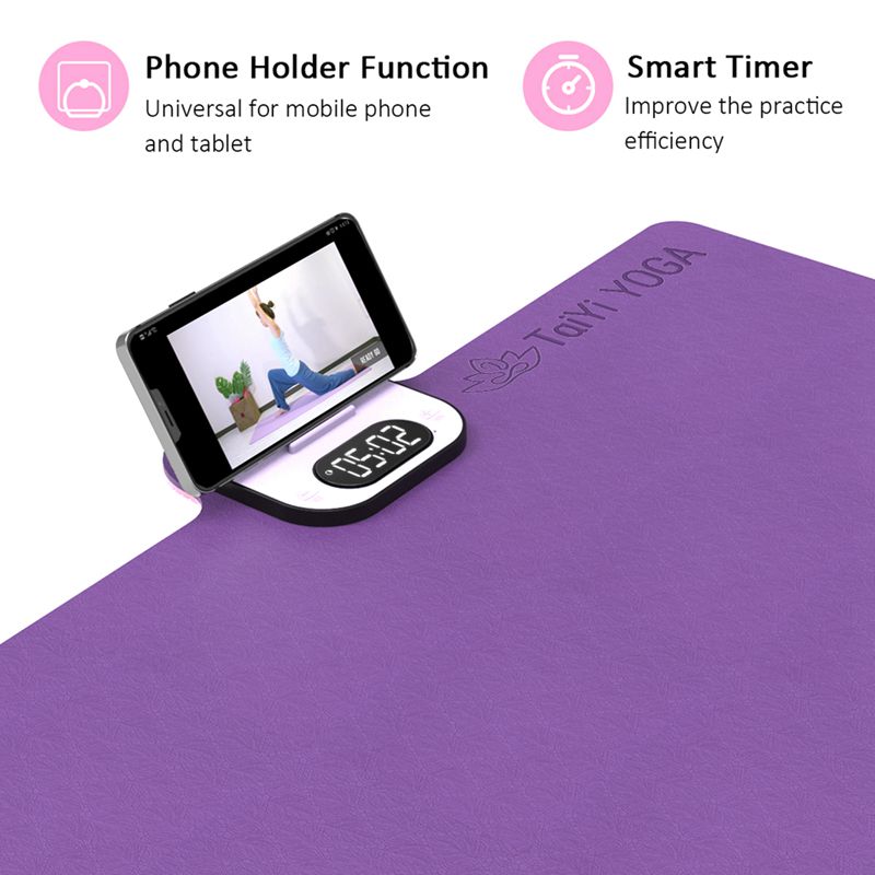 Yoga Tamping Mat with Smartphone Stand