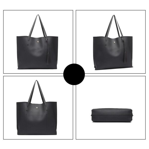 Soft Leather Tote Bag - Image 6