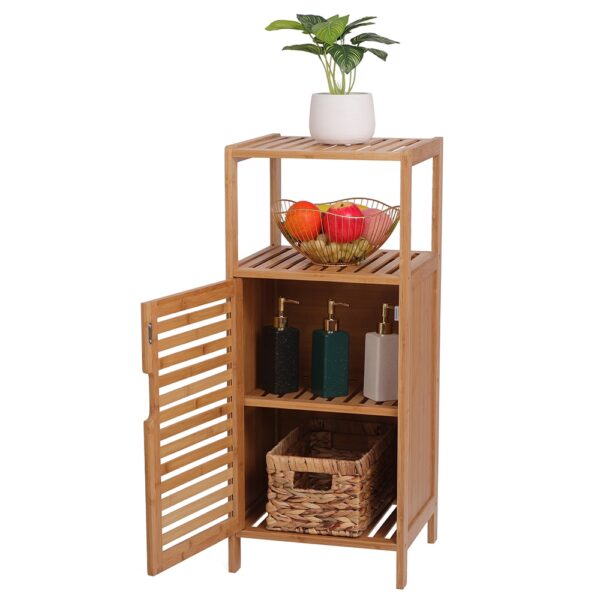 Bamboo Bathroom Floor Shelf - Image 6