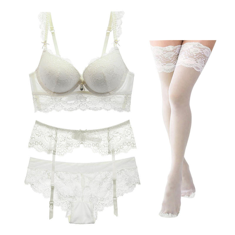 Push Up Women's Lingerie Set with Stockings