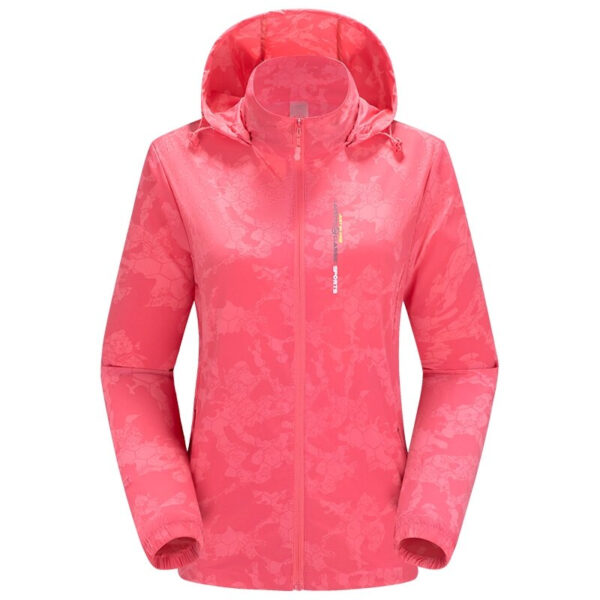 Women's Abstract Print Hooded Jacket