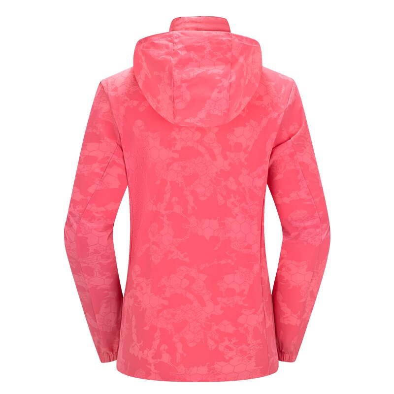 Women's Abstract Print Hooded Jacket