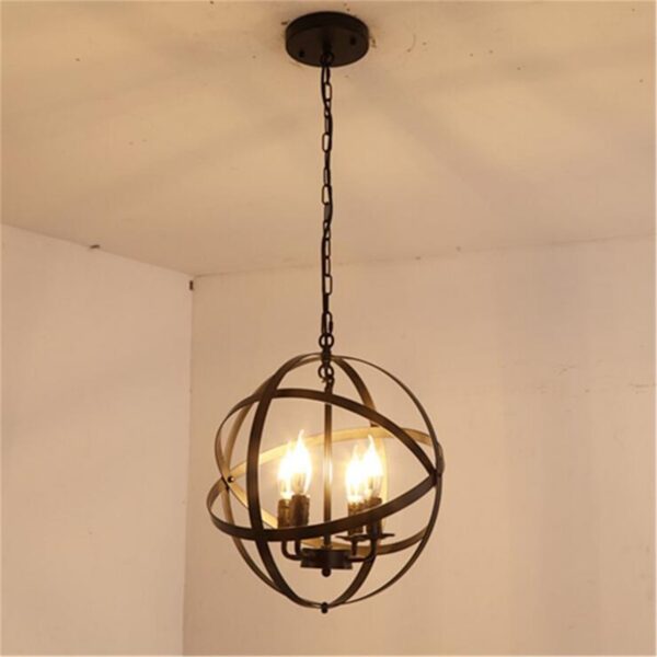 Iron Sphere Pendant Lighting