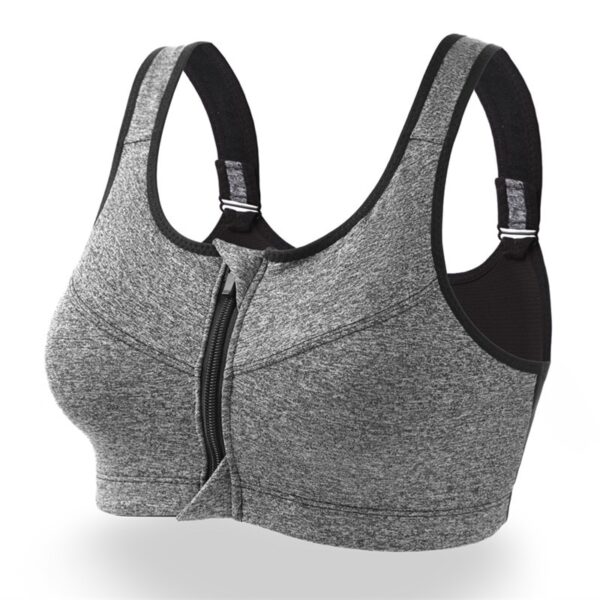 Zipper Sports Bra for Women